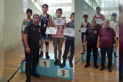 Astaralı güləşçilər Biləsuvarda uğur qazanıblar