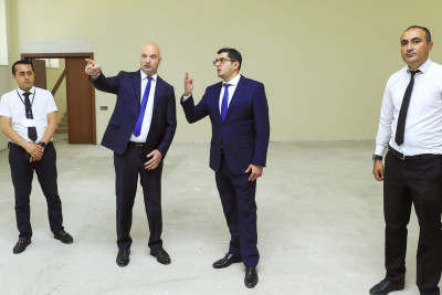 Lənkəran-Astara Regional Təhsil İdarəsinin müdiri tədris ocağının tikintisi ilə tanış olub