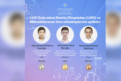 Lütfi Zadə adına məntiq olimpiadasında 3 şagirdimiz medal qazanıb