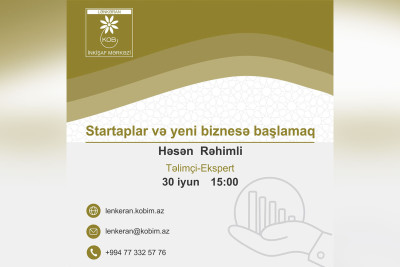 Lənkəran KOBİM-də ödənişsiz təlim təşkil olunacaq