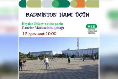 Lənkəranda "Badminton hamı üçün" tədbiri keçiriləcək