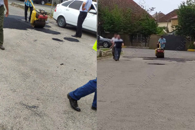 6 saylı Ərazi Vergilər Baş İdarəsinin yerləşdiyi küçə təmir olunur