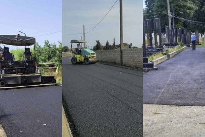 Masallı rayonunun kəndlərində asfaltlanma işləri aparılıb