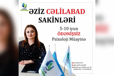 Cəlilabadda uşaqlar üçün ödənişsiz psixoloji müayinə keçiriləcək
