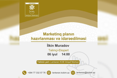 Lənkəranda “Marketinq planının hazırlanması və idarəedilməsi” adlı təlim keçiriləcək