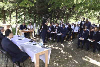 Taleh Qaraşov Tüədoda kənd sakinləri ilə görüşüb