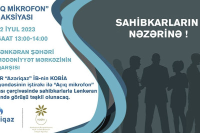 Lənkəranda sahibkarlarla “Açıq mikrofon” aksiyası keçiriləcək