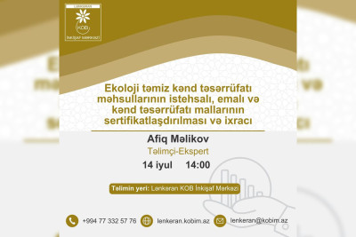 Lənkəran KOBİM tərəfindən təlim keçiriləcək
