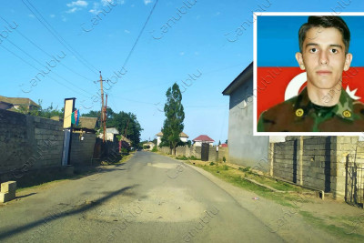 Şəhidimizin ailəsinin yaşadığı Osakücə kənd yolunun asfalt örtüyü çöküb