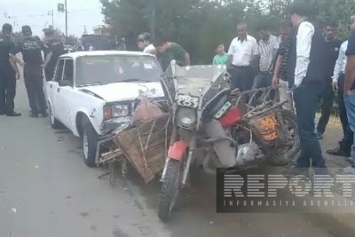 Cəlilabadda qəza: iki nəfər xəsarət alıb
