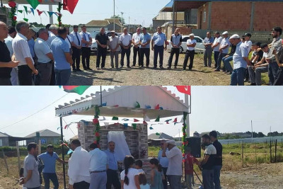 Cəlilabadda şəhid Adil Şahbazovun xatirəsinə həsr olunmuş bulaq inşa olunub