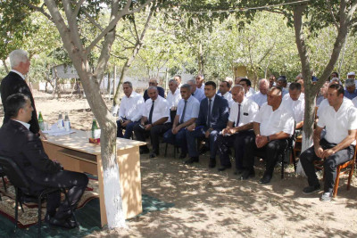Rafiq Cəlilov Eçara kəndində səyyar qəbul və görüş keçirib