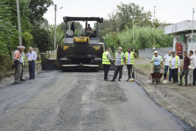 Masallının Şərəfə kəndinin yolları asfaltlanır