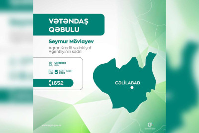 Cəlilabadda vətəndaş qəbulu keçiriləcək