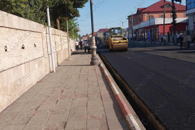Astara şəhərinin mərkəzi asfaltlanır