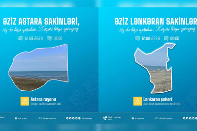 Astara və Lənkəranda təmizlik aksiyaları keçiriləcək