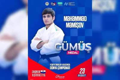 Masallıdan olan idmançımız Məhəmməd Məmişov dünya ikincisidir