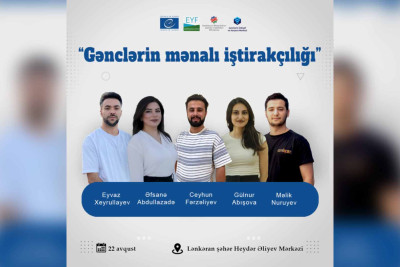 Lənkəranda "Gənclərin mənalı iştirakçılığı" adlı təlim baş tutacaq