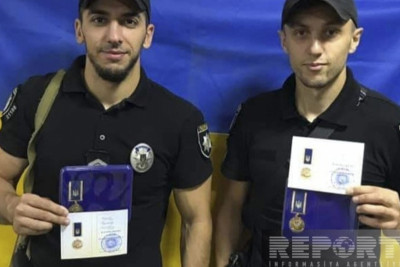 Ukrayna vətəndaşı olan iki azərbaycanlı polis raket zərbəsi nəticəsində xəsarət alıb