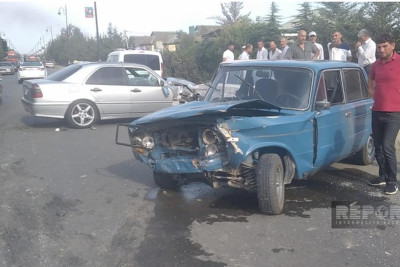 Cəlilabadda zəncirvari qəza baş verib