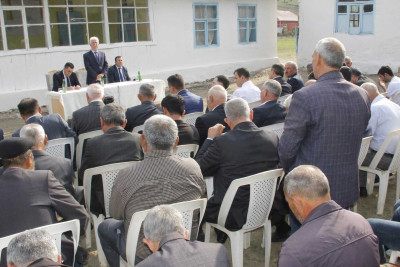 Rafiq Cəlilov Xəlilli kəndində səyyar qəbul-görüş keçirib
