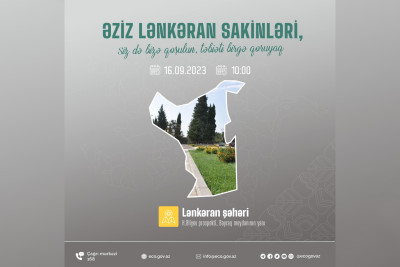 Lənkəranın mərkəzində təmizlik aksiyası keçiriləcək