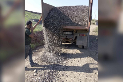 Cəlilabadda kənddaxili yollar təmir olunur