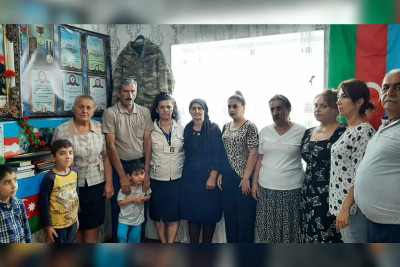 Astarada şəhid ailəsi ziyarət olunub