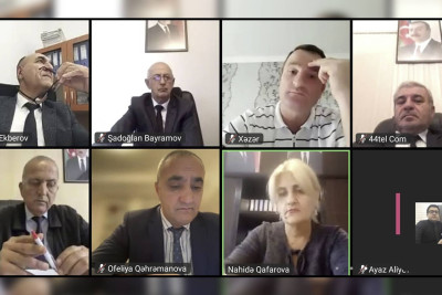 Lənkəran-Astara Regional Mədəniyyət İdarəsinin rəisi onlayn iclas keçirib