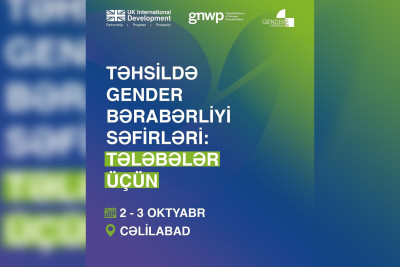 Cəlilabadda tələbələr üçün "Təhsildə gender bərabərliyi səfirləri" təlimi baş tutac