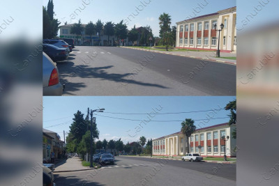 Astarada məktəbin qarşısında piyada keçidi nişanının olmaması çaşqınlıq yaradır