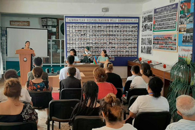 Astarada şəhid Rəhman İsmayılovun ailəsi ilə görüş keçirilib