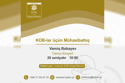 Lənkəranda “KOB-lar üçün mühasibatlıq” mövzusunda təlim keçiriləcək