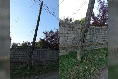 Lənkəranın Lüvəsər kəndində yerləşən dirək aşmaq üzrədir