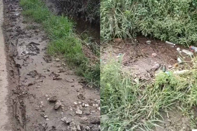 Lənkəranda məktəbə gedən yol baxımsız vəziyyətdədir