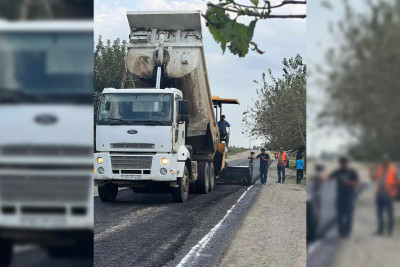 Lənkəranda bu küçəyə yeni asfalt örtüyü döşənib