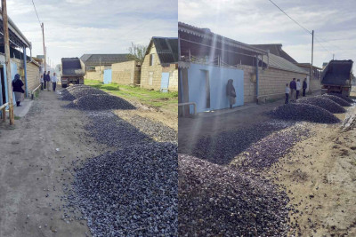 Cəlilabadda kənddaxili yollar təmir olunur