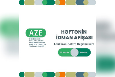 Cənub bölgəsi üzrə həftəlik idman afişası hazırlanıb
