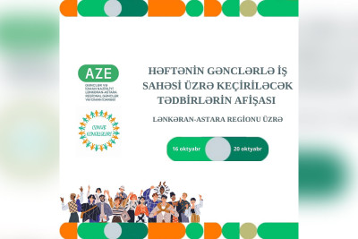 Cənub regionu üzrə həftəlik tədbirlərin afişası açıqlanıb