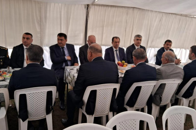Taleh Qaraşov Lənkəranlı şəhidin 40 mərasimində iştirak edib