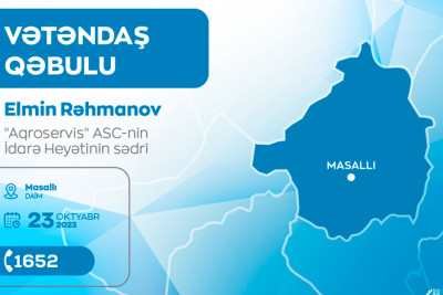 Masallıda vətəndaş qəbulu keçiriləcək