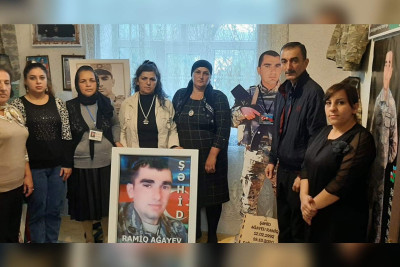Astarada şəhid ailəsi ziyarət olunub