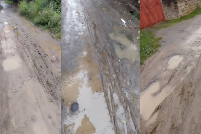 Lənkəran şəhərinin Talışinski küçəsinin yolları keçilməz vəziyyətdədir