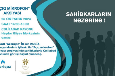 Cəlilabadda sahibkarlarla “Açıq mikrofon” aksiyası baş tutacaq