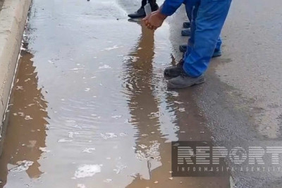 Cəlilabadda su xəttində qəza: içməli suyun verilişi dayandırılıb