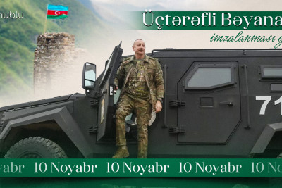 Bu gün üçtərəfli Bəyanatın imzalanmasından 3 il keçir