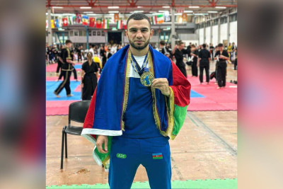 Cəlilabadlı kunq-fuçu Dünya Çempionatında qızıl medal qazanıb