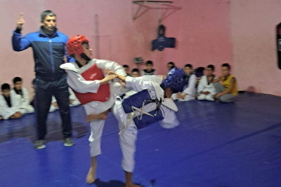 Cəlilabadda taekvondoçular arasında yarış baş tutub