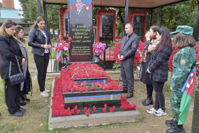 Lənkəranda şəhid ailəsinə baş çəkilib