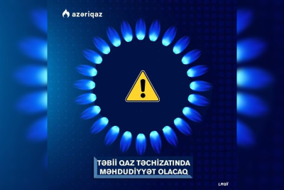Masallıda sabah qaz təchizatında məhdudiyyət yaranacaq